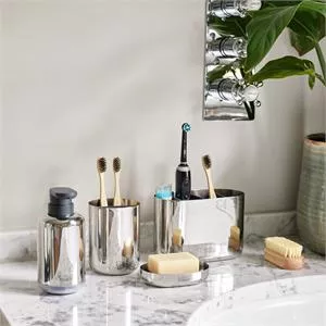Joseph Joseph Easystore Luxe Large Stainless Steel Toothbrush Caddy